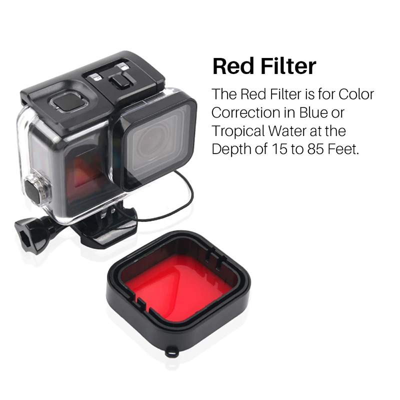 3-Pack Набор цветных фильтров для дайвинга GoPro костюм подводный корпус аксессуары 7 6
