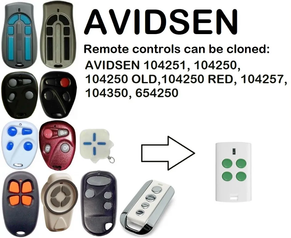 Новинка для AVIDSEN 104251 104250 104257 104350 654250 дубликатор дистанционного управления|Пульты