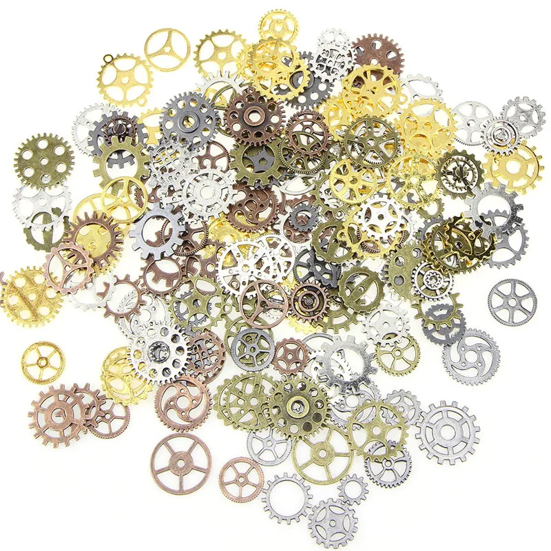 Новинка 110 г (about67pcs)/Лот стимпанк Винтаж Металл смешанные передачи Cog колеса