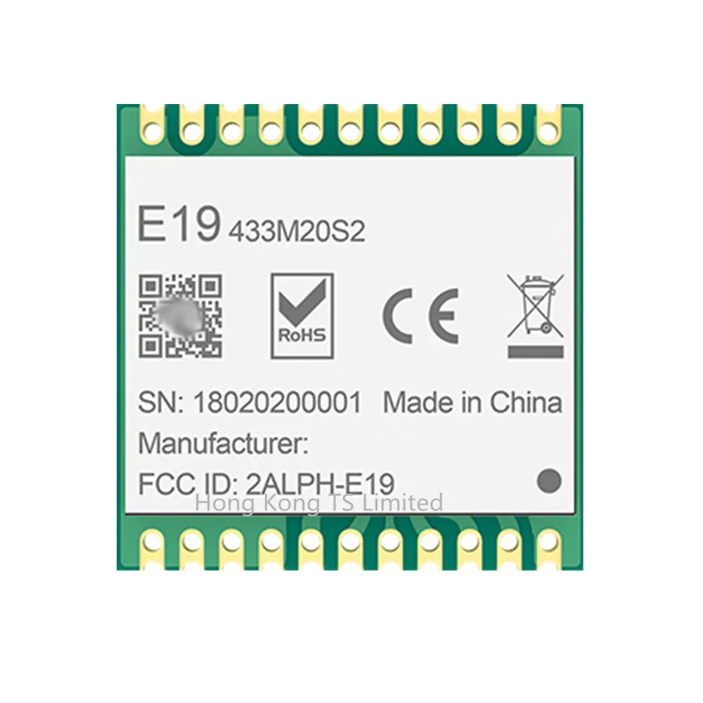 E19 433M20S2 SX1278 LoRa широкодиапазонный беспроводной модуль/433 МГц последовательный
