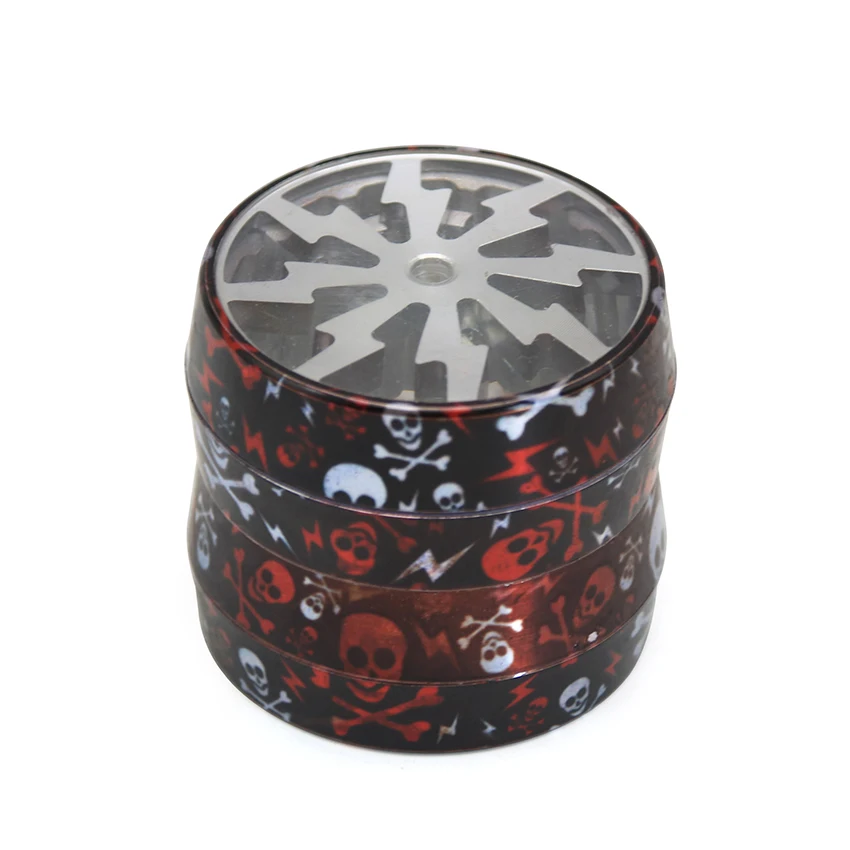 50mm RF016 Skull Leaves Around 4 Pieces Herb Grinder Aluminum Alloy Hand Muller Tobacco Spice Pollen Crusher Weed | Дом и сад
