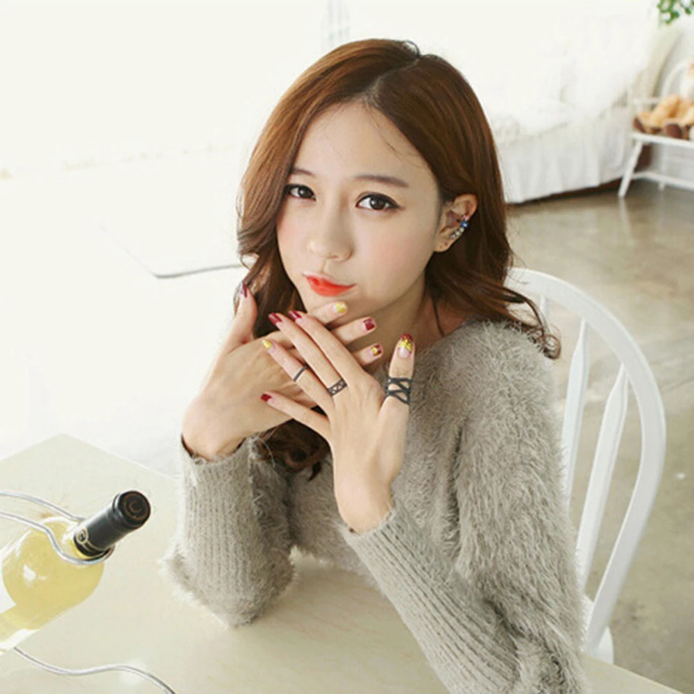 3 шт. женские кольца на середину костяшки пальца | Украшения и аксессуары