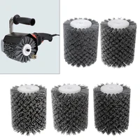 13mm deburring abrasive wire round brush head polishing grinding tool buffing wheel for furniture wood sculpture rotary drill