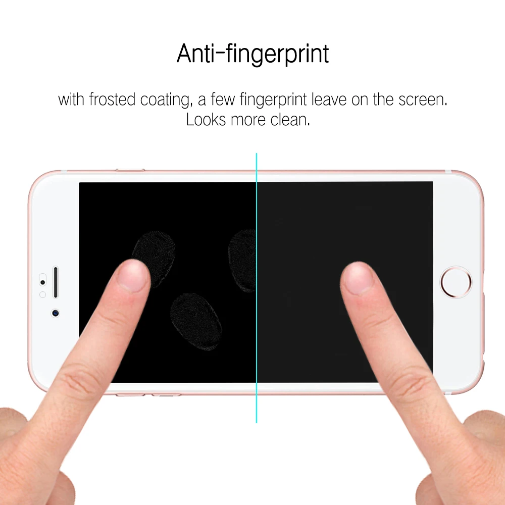 Matte full coverage for iPhone 7 8 screen protector tempered glass case friendly bubble free accessaries | Мобильные телефоны и