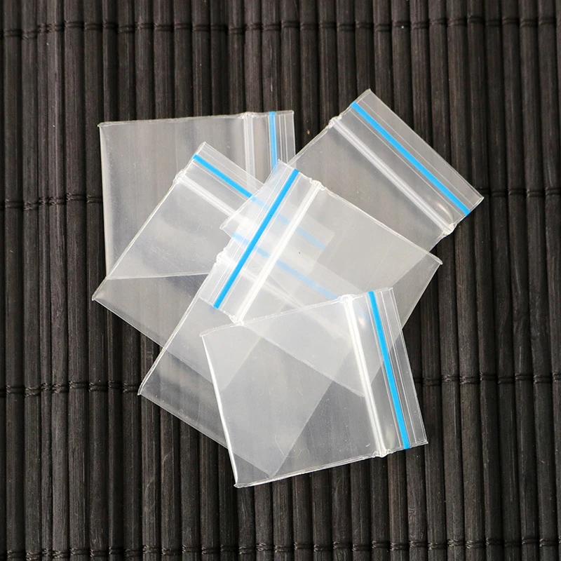 

100 шт./лот 2,5x2,8 см утолщенный маленький PE Ziplock мешок-прозрачные пластиковые мешки на молнии многоразовые, подарок/ювелирные изделия упаковка мешок