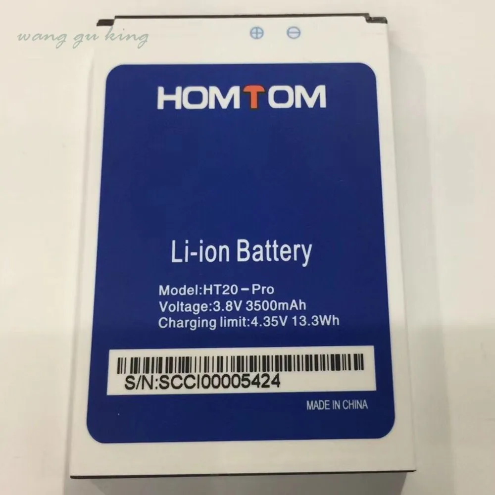 

100% оригинальный новый 3,8 V 3500 мА-ч для HOMTOM HT20 для HOMTOM HT20 Pro Батарея мА/ч. аккумулятор Baterij сотовый мобильный телефон батареи