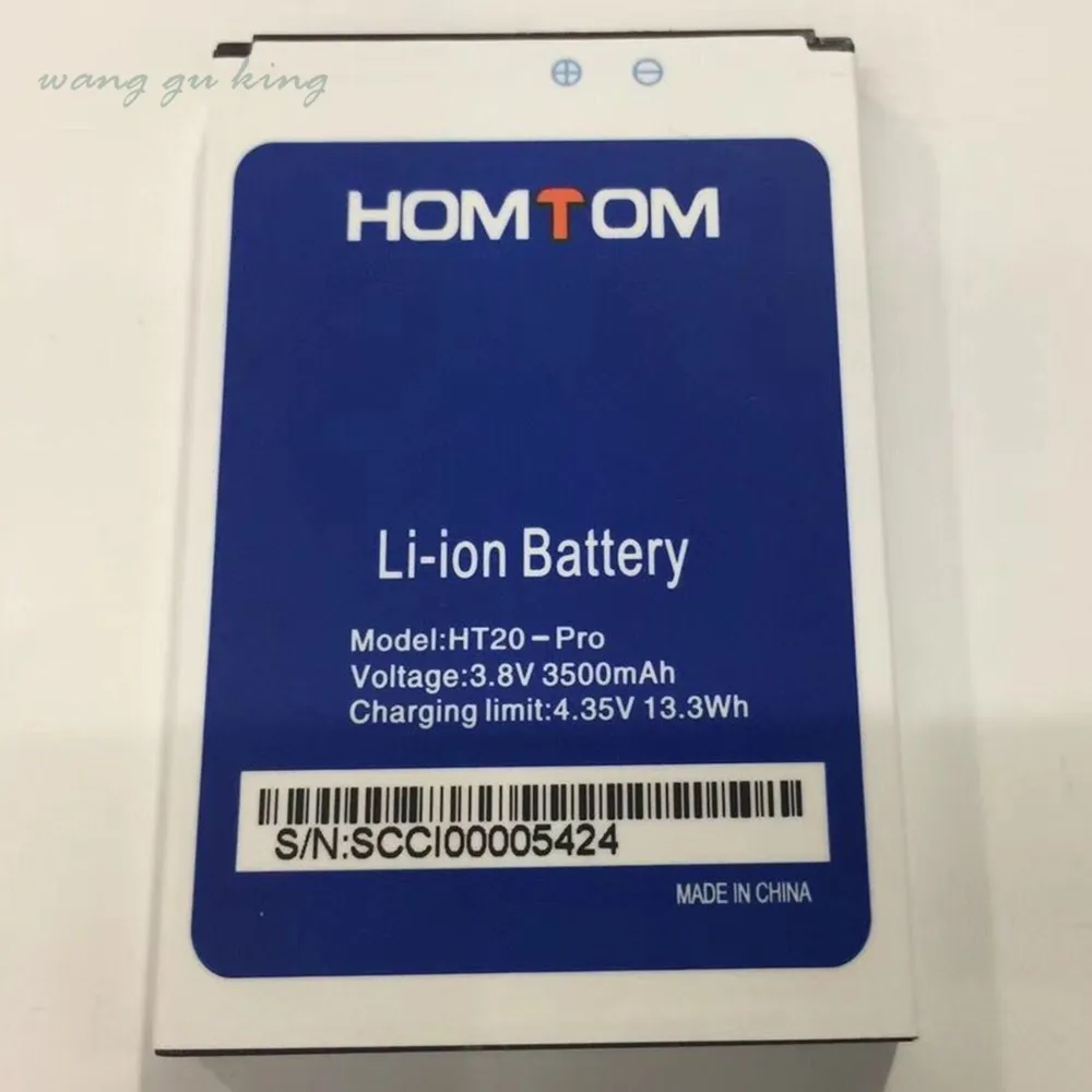 100% оригинальный новый 3 8 V 3500 мА ч для HOMTOM HT20 Pro Батарея мА/ч. аккумулятор Baterij