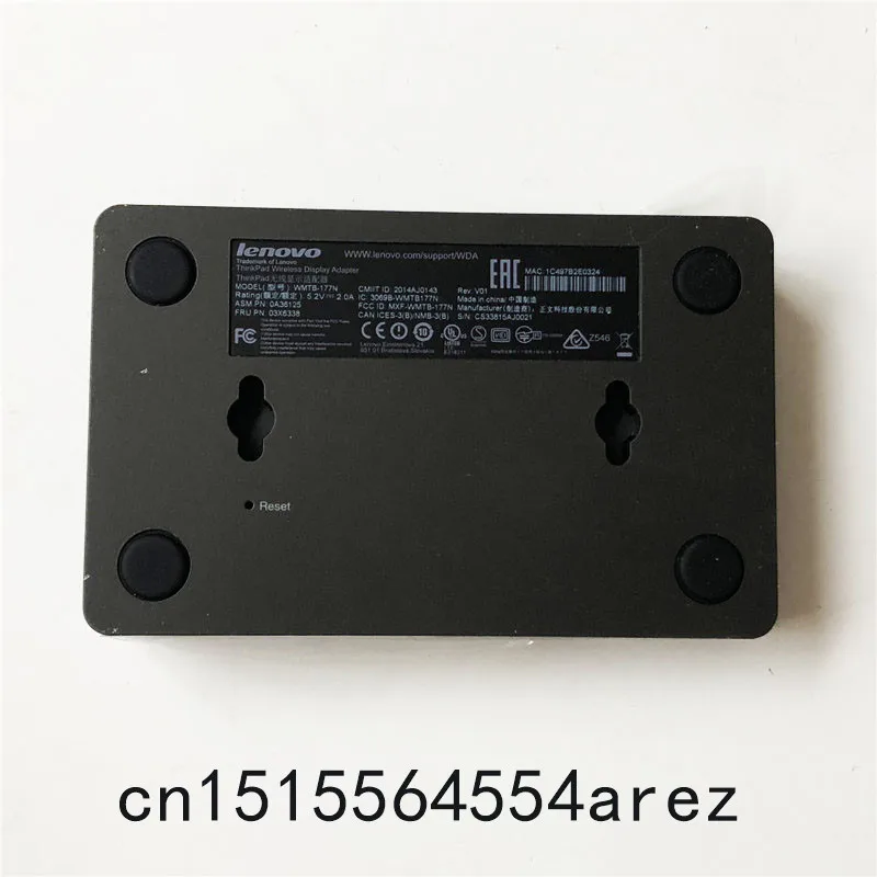 Новый оригинальный ноутбук Lenovo ThinkPad WiFi Дисплей адаптер ANZ/HK WMTB 177N док станция