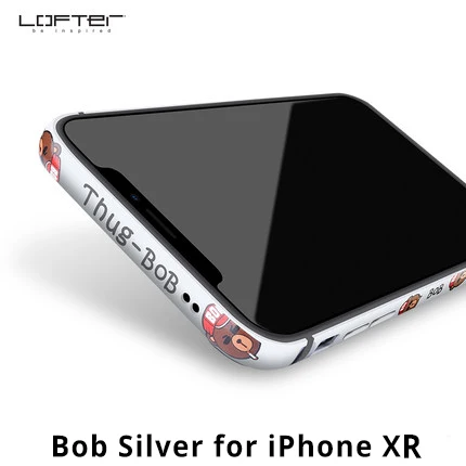 Классный металлический бампер для телефона для iPhone XS XR, чехол для телефона s для iPhone XS Max, чехол с мультяшным рисунком, алюминиевая силиконовая рамка, чехол - Цвет: 2 Silver for XR