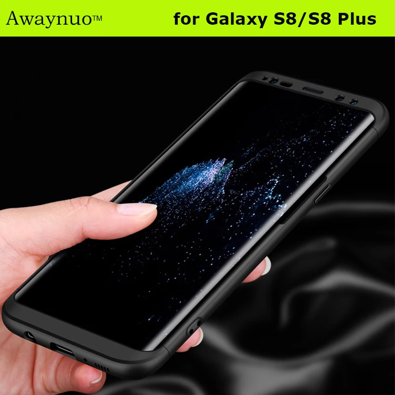 Awaynuo S8 Plus матовая Чехол для Samsung Galaxy SM G950U полный охват Жесткий ПК Защитный чехол
