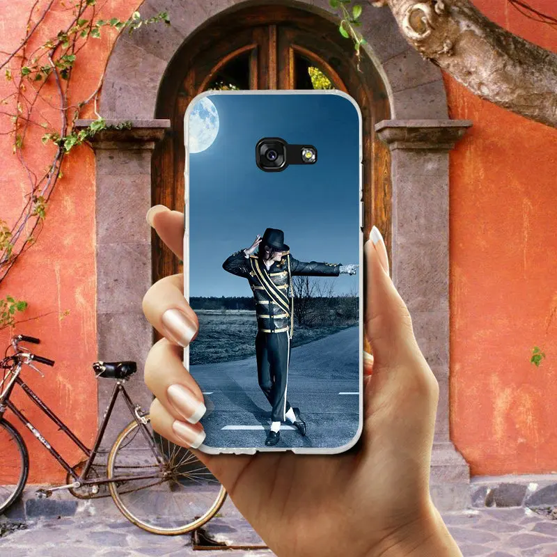 Мягкий чехол для телефона танцевальная певица Майкл Джексон Samsung Galaxy S2 S3 S4 S5 Mini S6 S7