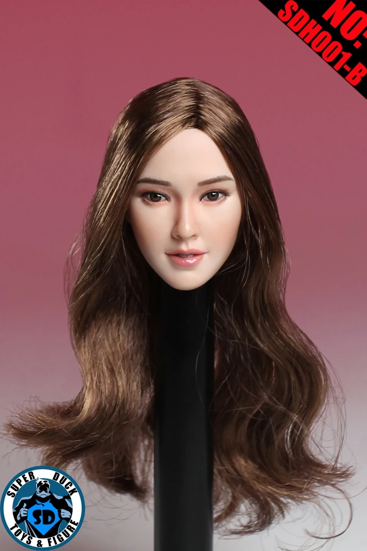 В наличии 1/6 Scale SDH001 A B Angelababy Girl 1 Head Sculpt для тела Phi cen|head sculpt|sculpting headphicen head |