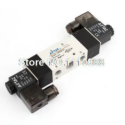 5 портов 2 положения двойной соленоидный пневматический клапан 3/8 &quotBSPT DC 12V |