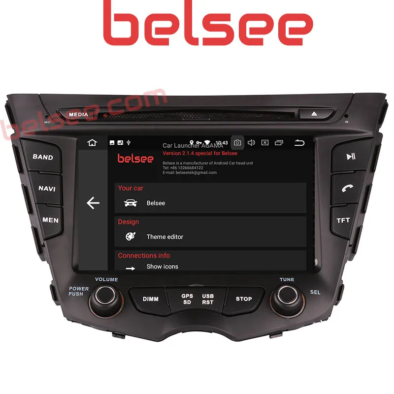 Belsee автомобильный Радио Мультимедиа GPS Android 8 0 навигация dvd плеер Восьмиядерный Ram