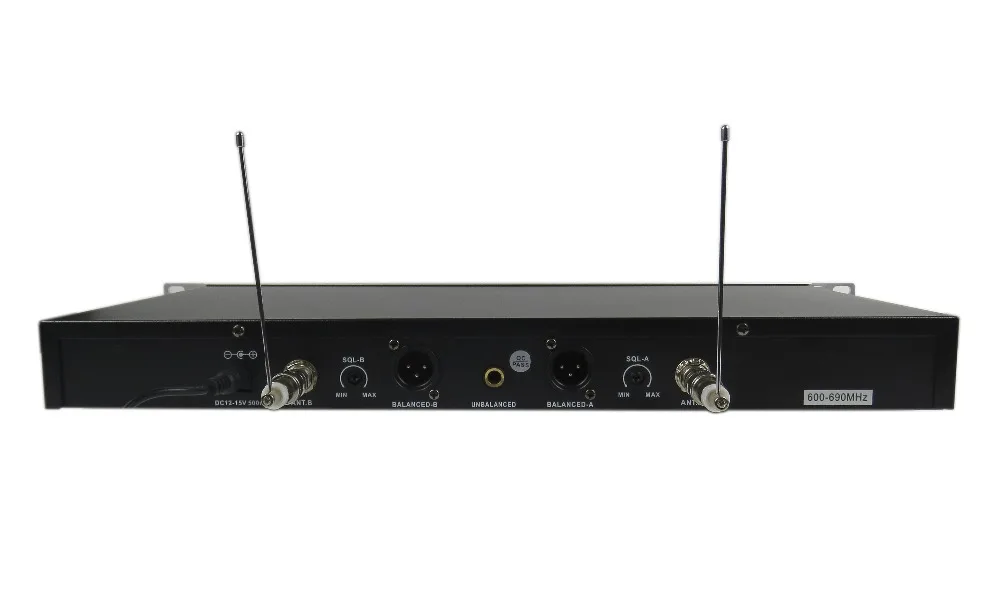 STARAUDIO 2CH UHF True Diversion IR LCD Беспроводная портативная микрофонная система для сцены