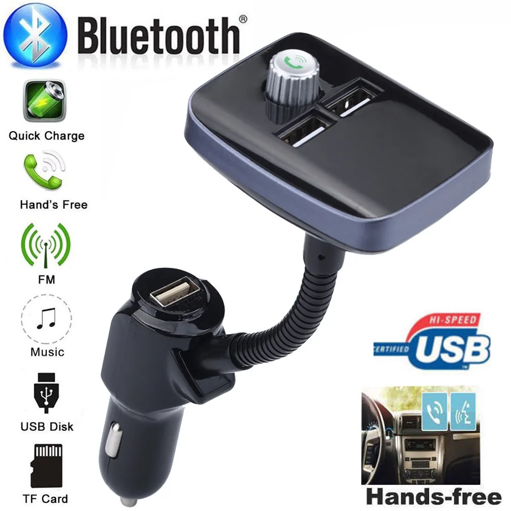 Bluetooth FM передатчик модификатор Hands-free автомобильный комплект MP3 аудио плеер с