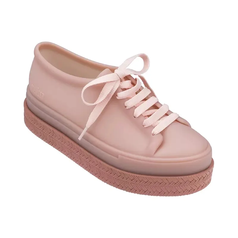 Женские кружевные сандалии Melissa прозрачные на плоской подошве 2019|Боссоножки и
