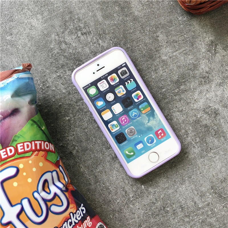 Высокое качество конфеты полный чехол для Apple iPhone 5 Мягкий ТПУ силиконовый чехла S