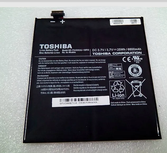 Новый оригинальный аккумулятор для ноутбука Toshiba возбуждать чистый AT10-A планшет