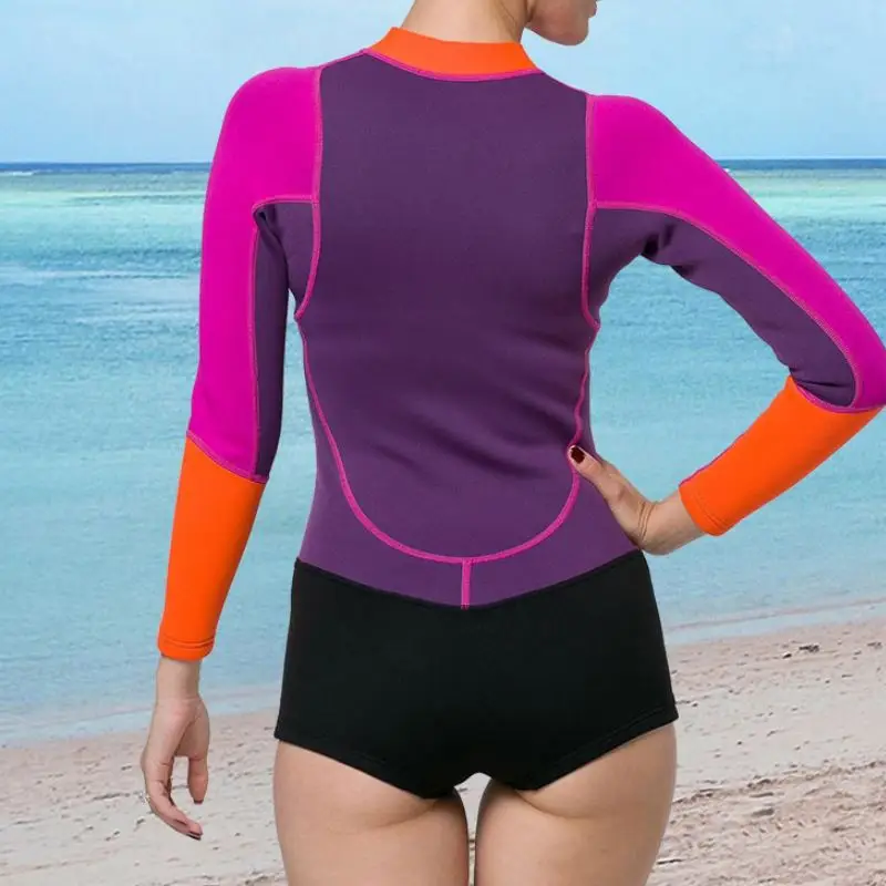 Women Plus Size Diving Wetsuit Keep Warm 2mm Neoprene One Pieces Full Suit Blind Stitching Jumpsuit Surfing Wet Suits Black | Спорт и