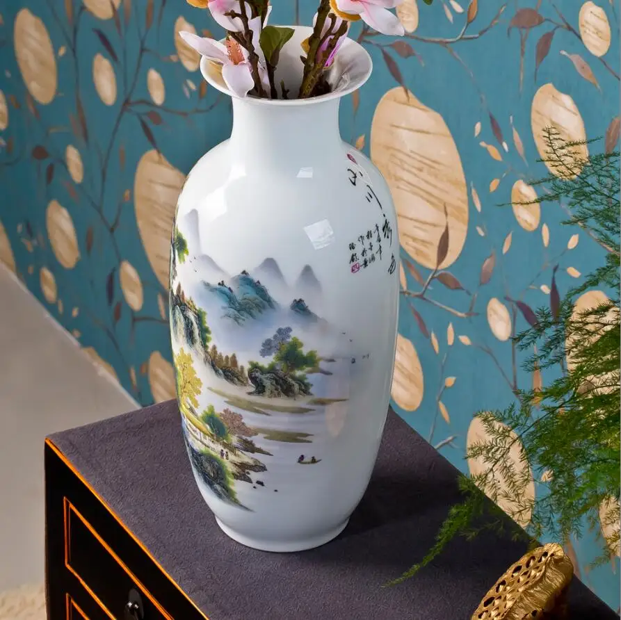 Китайская керамическая ваза Jingdezhen большого размера декоративные изделия