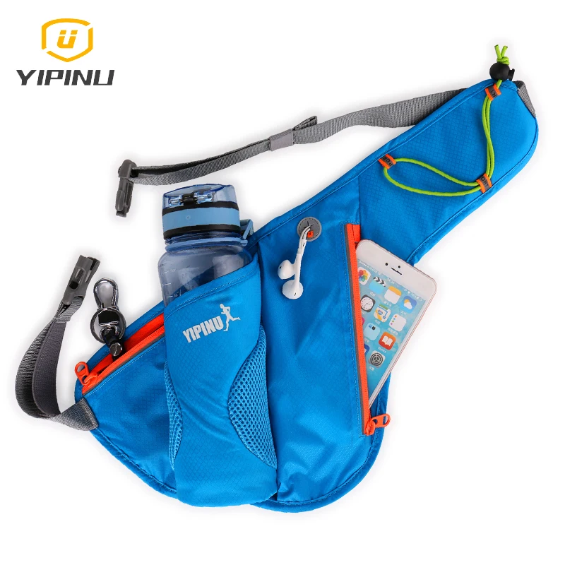 YIPINU professional sport waist belt bag with 6cm diameter 550ml water bottle pocket running phone pouch accessories | Спорт и