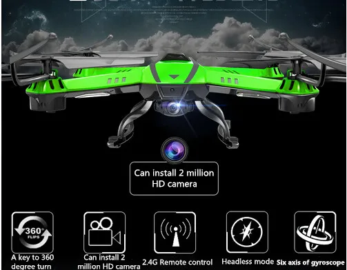 Бесплатная доставка 2016 Горячая продажа для большого квадрокоптера 2 4G 4CH
