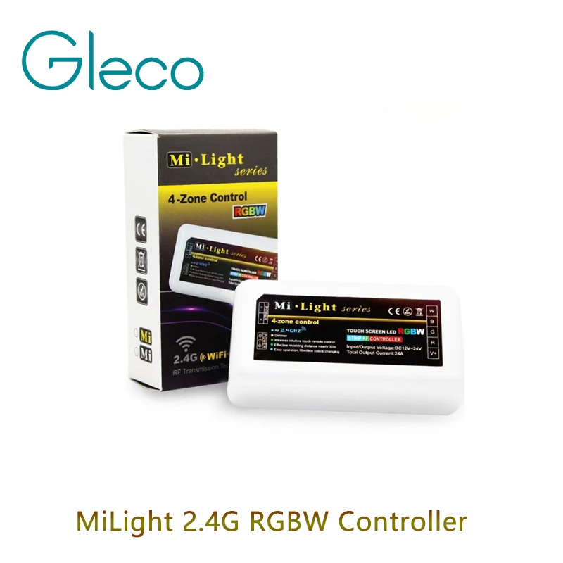 Светодиодный контроллер Mi Light Одноцветный диммер 2 4G 4 зоны RGB RGBW DC12 24V 10 А для