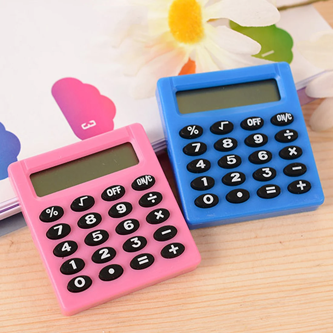 Высокое качество 1 шт. Карманный мультяшный мини калькулятор Ручной Тип Монета на