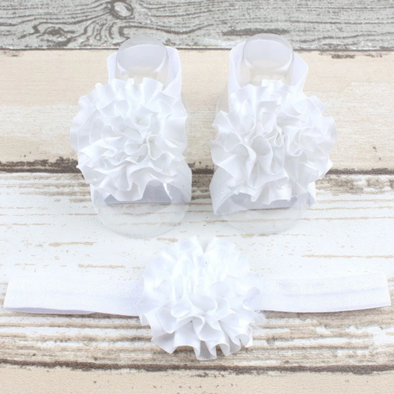 Beautiful Baby Foot Flower Sandals Girls Infant Toddler Headband Accessories Hot | Детская одежда и обувь
