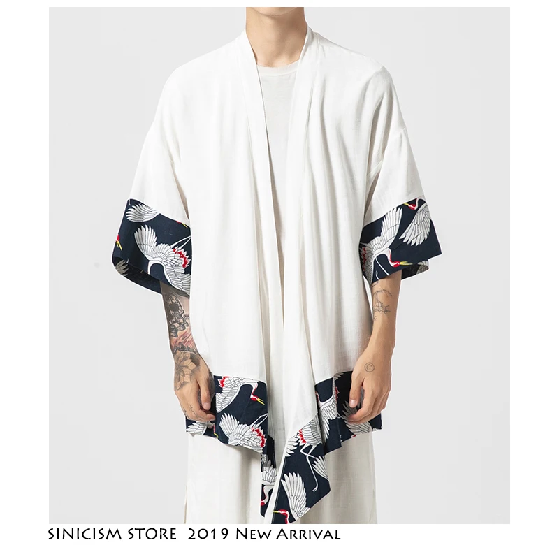 Sinicism Store летняя мужская куртка в китайском стиле повседневная одежда из хлопка и