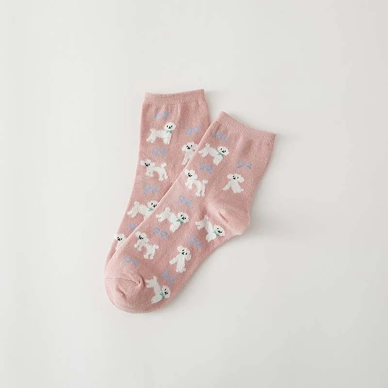 [COSPLACOOL]Kawaii мопс новинка Носки с рисунком женщины Японии собака носки забавные для
