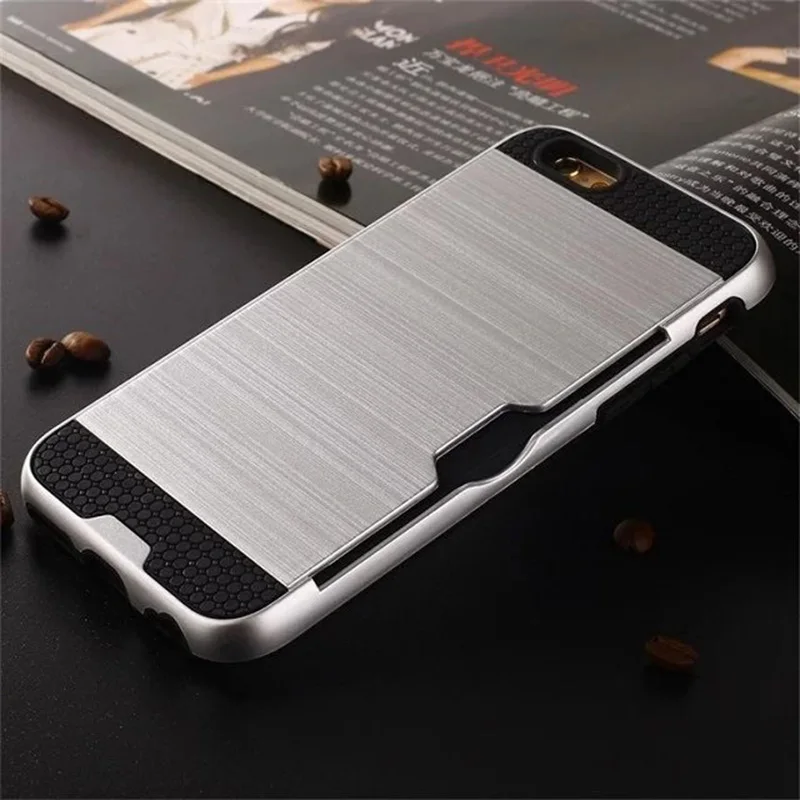 Противоударный чехол для iPhone 6 s 5 5S 6 s SE iPhone X 8 7 Plus 6Plus 7 Plus 8Plus Мягкий силиконовый Жесткий пластиковый Чехол для телефона - Цвет: Серебристый