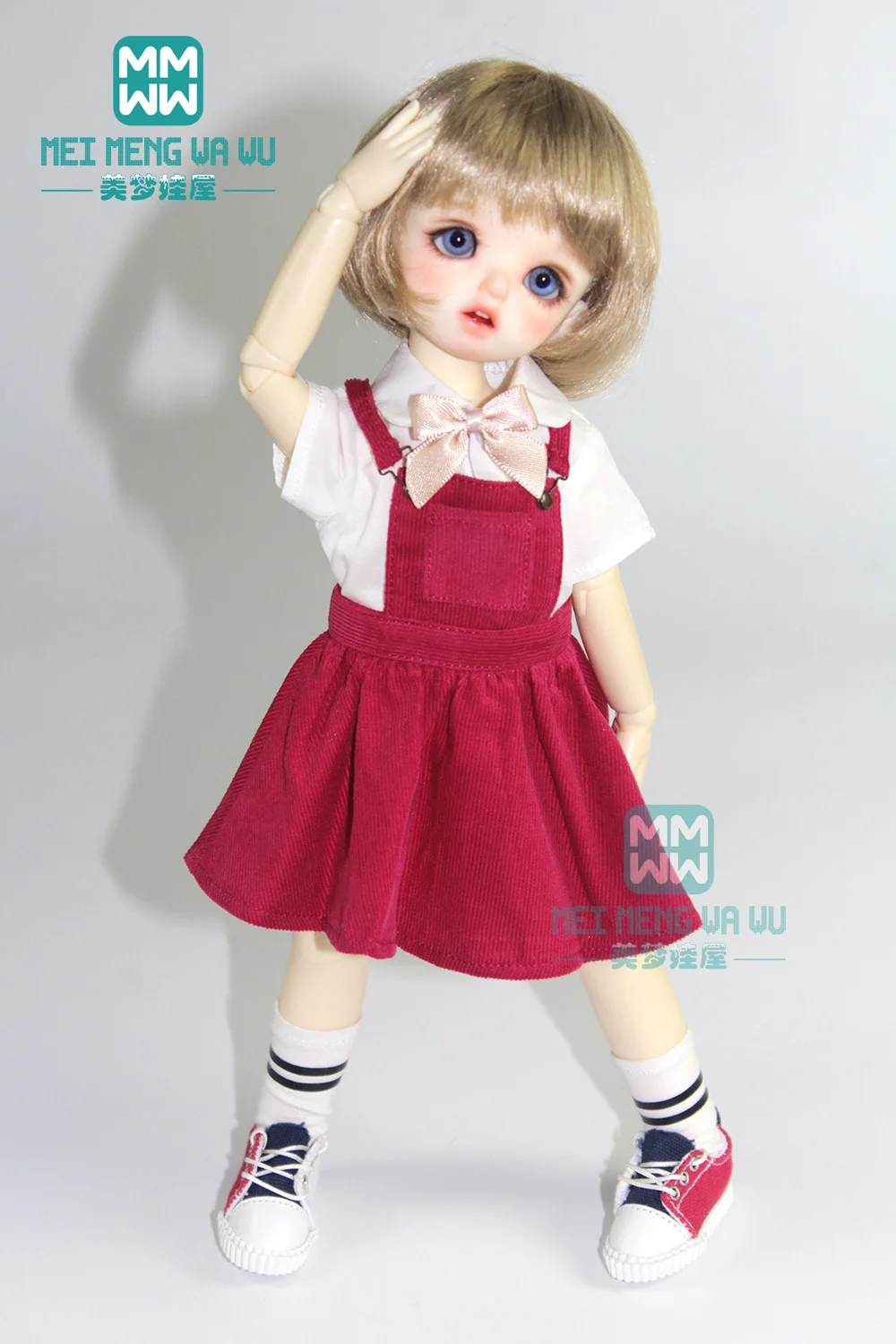 Одежда для куклы подходит 30 см 1/6 BJD YOSD кукла модное платье на бретелях розовый