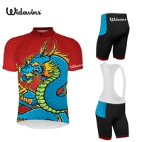 chinese dragon cycling clothing bicycle wear breathable bike clothing cycling sets short sleeve cycling jerseys sets 5306