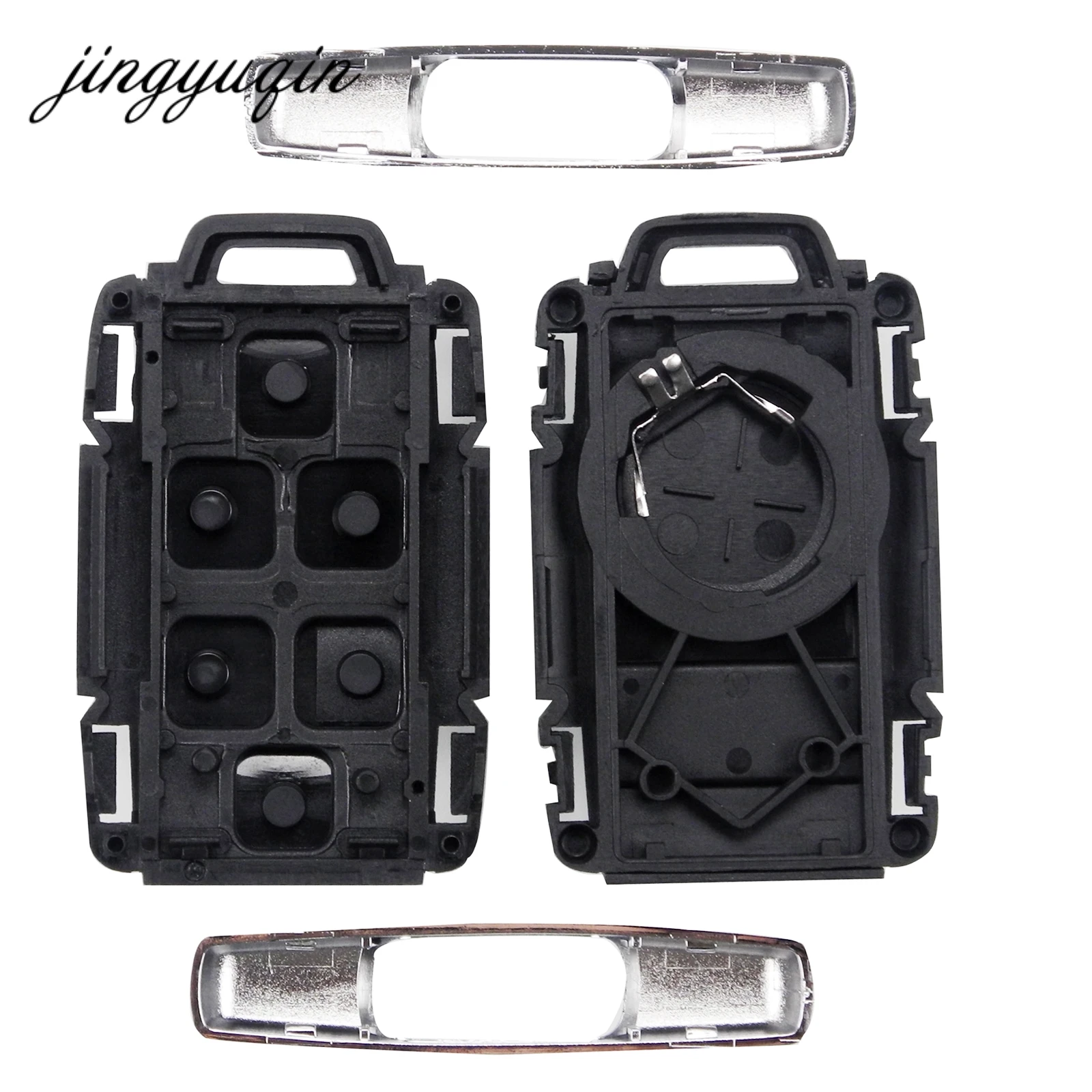 Чехол jingyuqin без ключа для G-M-C Yukon GMC Sierra fit Chevrolet Silverado пульт дистанционного управления смарт-брелок корпус