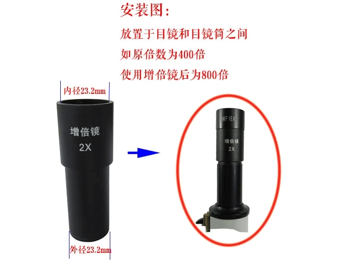 Линза для биологического микроскопа 1 шт. линза окуляра Bio microsco с монтажным