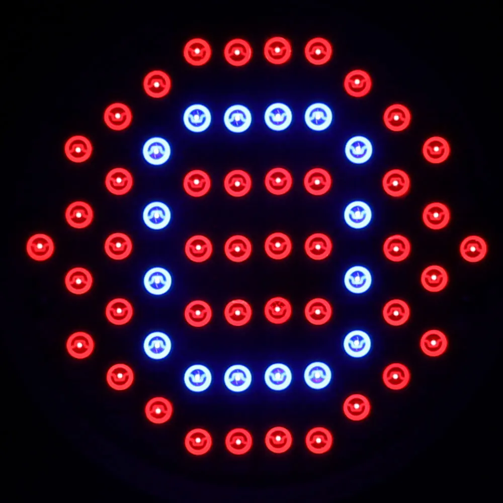 

4pcs/lot 6W LED Grow Lights 60LEDs Plant Growth Lamp LED Bulbs for Indoor Plants Flowers Grow Box Phytolamp E27 Wholesale