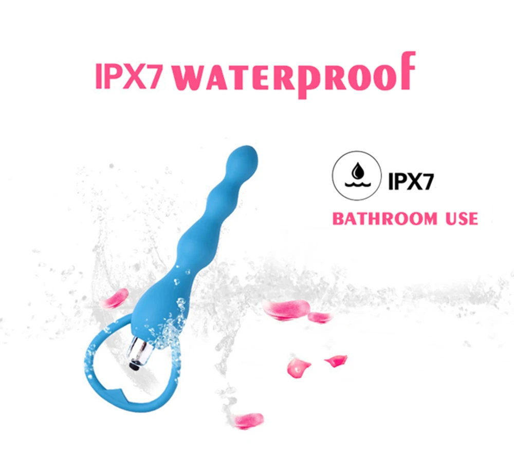 Анальный вибратор HISO Мягкая силиконовая Анальная пробка водонепроницаемая для