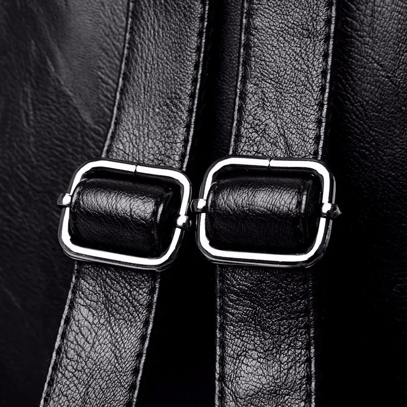Роскошные женские кожаные рюкзаки дизайнерские Mochila Feminina школьные рюкзаки для девочек Однотонные повседневные Рюкзаки Рюкзак для девочек Новинка