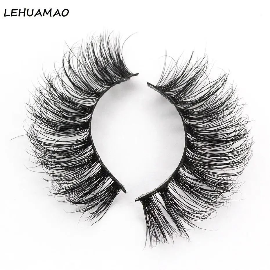 

LEHUAMAO Soft Natural Lashes 1 Pair Packing 100% Real 3D Mink Eyelash Full Strip Thick Crisscross False Eyelashes Maquiagem