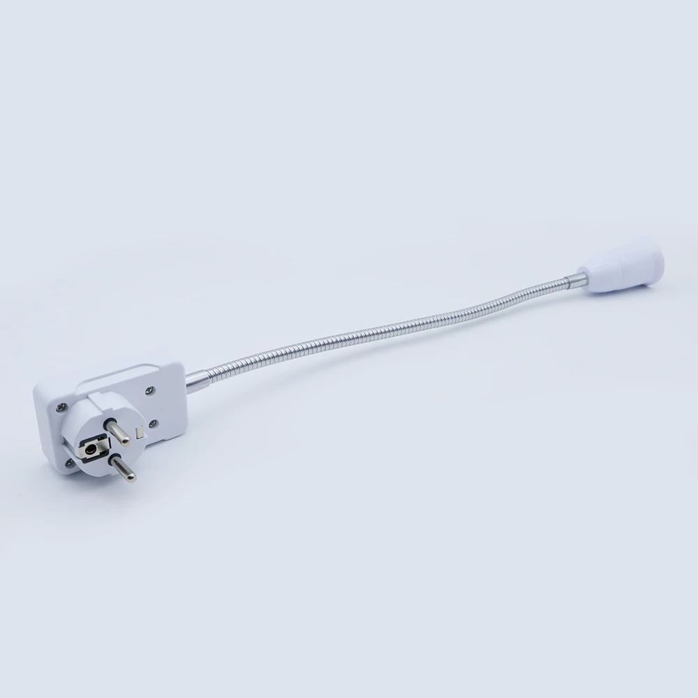 E27 LED Bulb Base Flexible Lamp holder with ON/OFF switch 20CM 30CM Extend Extension Converter Screw Socket EU/US Plug |