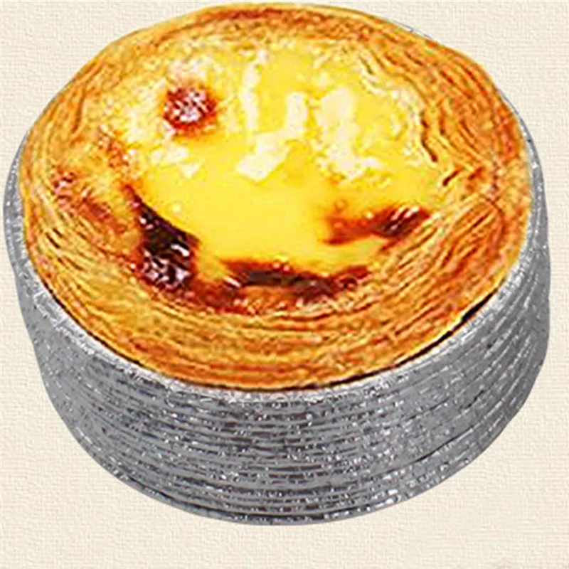 Одноразовые брезент Оловянная фольга торт дно яйцо tart форма мисочка из