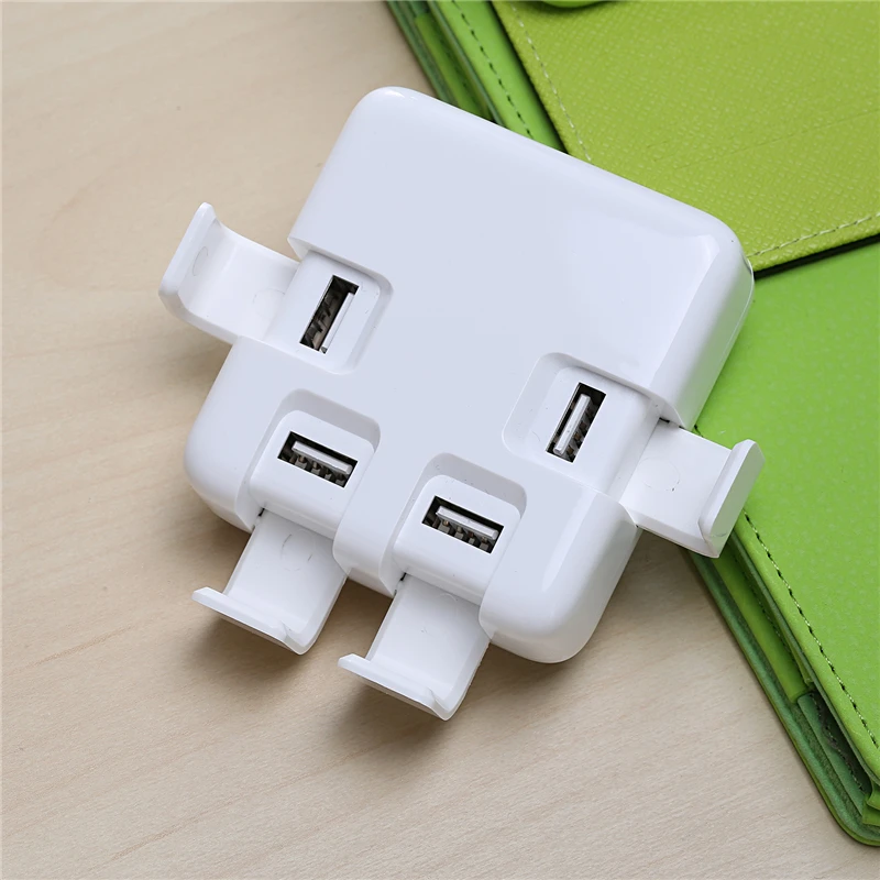 5В 8А 4 порта USB настенное зарядное устройство AC адаптер питания EU/US/UK штепсельная