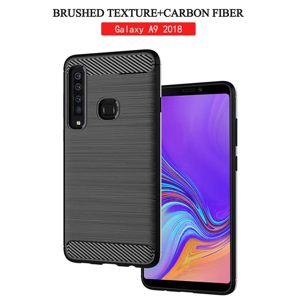 Чехол для Samsung Galaxy A9 2018 A920 текстурированная задняя крышка из матового силикона и