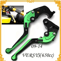 high quality motorcycle accessories folding extendable adjustable brake clutch levers for kawasaki versys 650cc 2009 2014