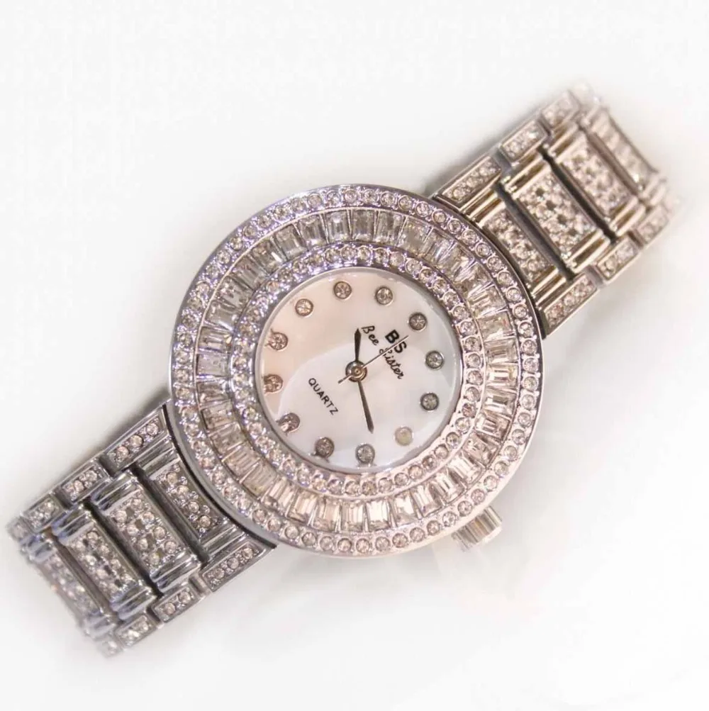 

BS Brand DiamondFashion luxury Watch Quartz Watch Women Casual Rhinestone Wristwatches Rose Gold reloj mujer