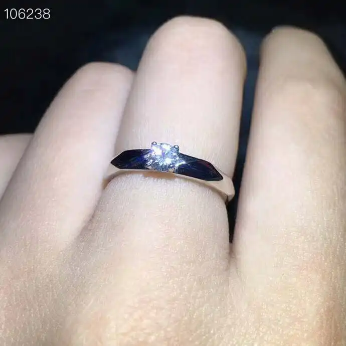 Лидер продаж! Женское кольцо из серебра 925 пробы с бриллиантами 4 мм|Кольца| |