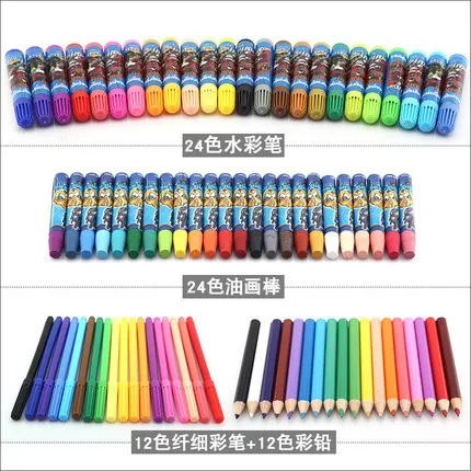 Student stationery Transformers Painting tools art sets Watercolor pen crayons free shipping