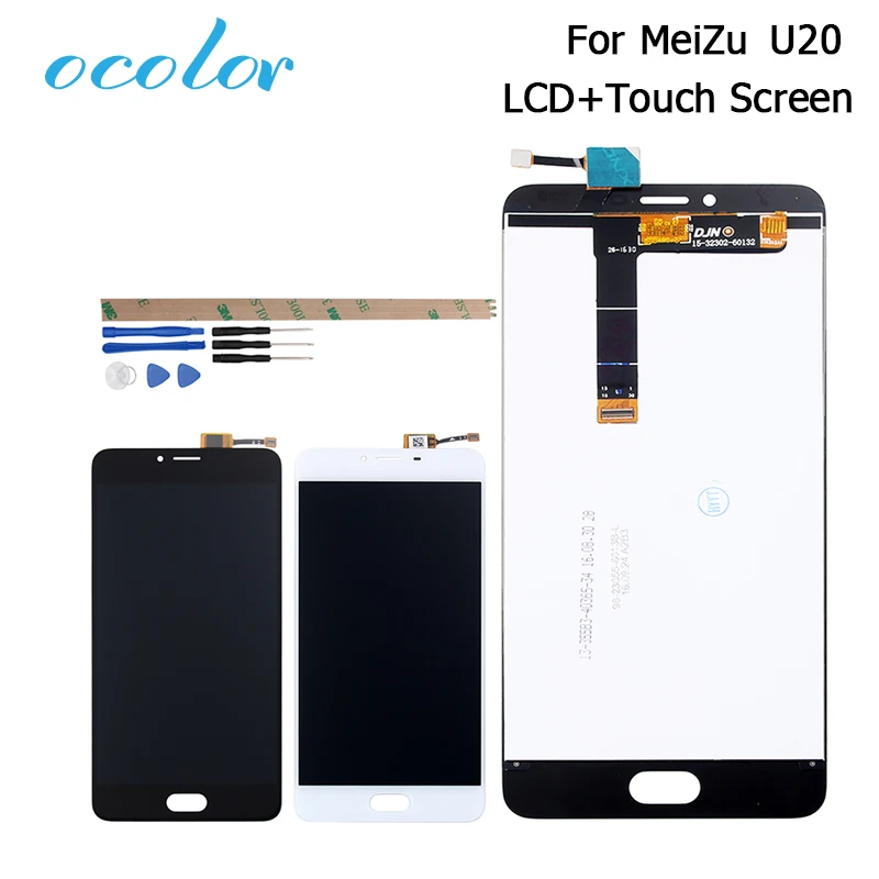 Ocolor для MeiZu U20 ЖК дисплей и сенсорный экран 5 дюймов дигитайзер сборка Замена с